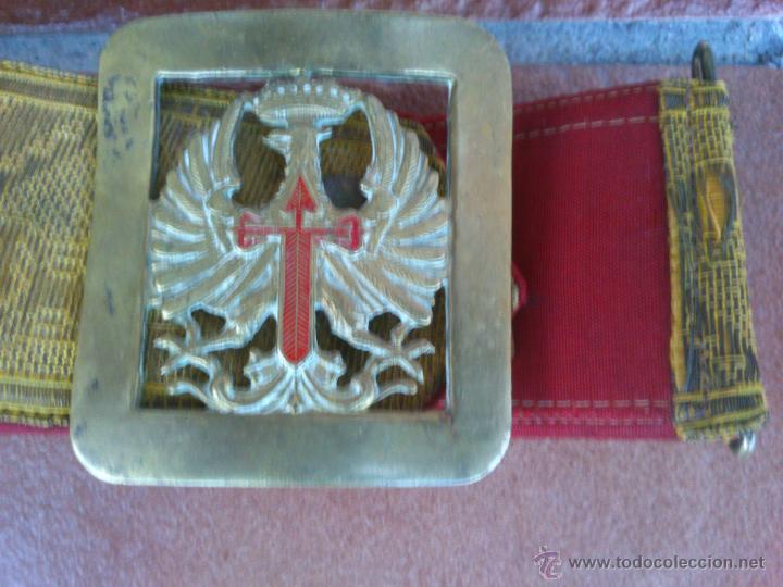 Militaria: ANTIGUO CINTURON DE GALA DEL EJERCITO DE TIERRA - Foto 1