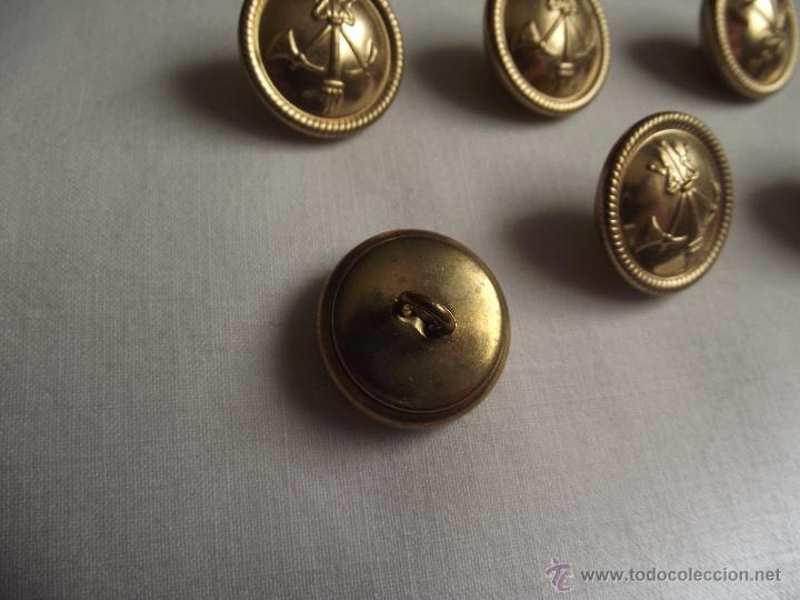 Militaria: 6 BOTONES METAL A IDENTIFICAR - Foto 3