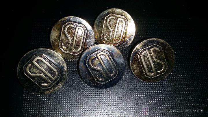 Militaria: BOTONES con iniciales SD,REPUBLICA, - Foto 1