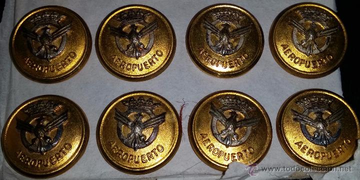 Militaria: BOTONES DE AEROPUERTOS - Foto 1