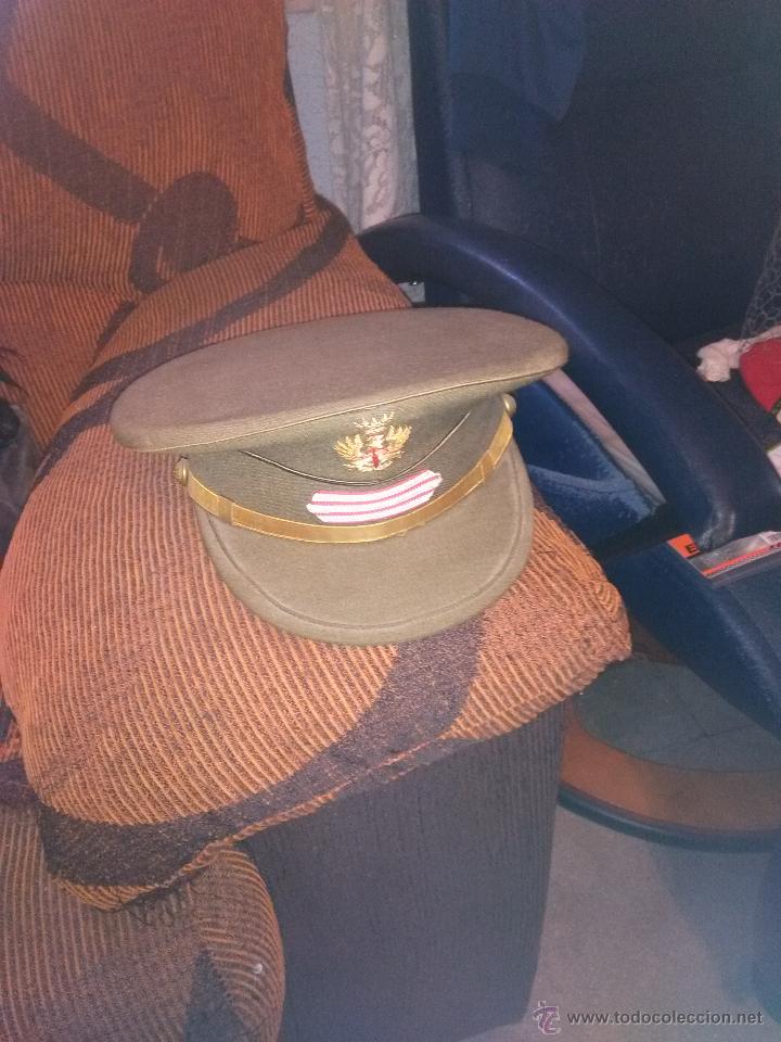 Militaria: gorra de plato ejercito de tierra - Foto 1