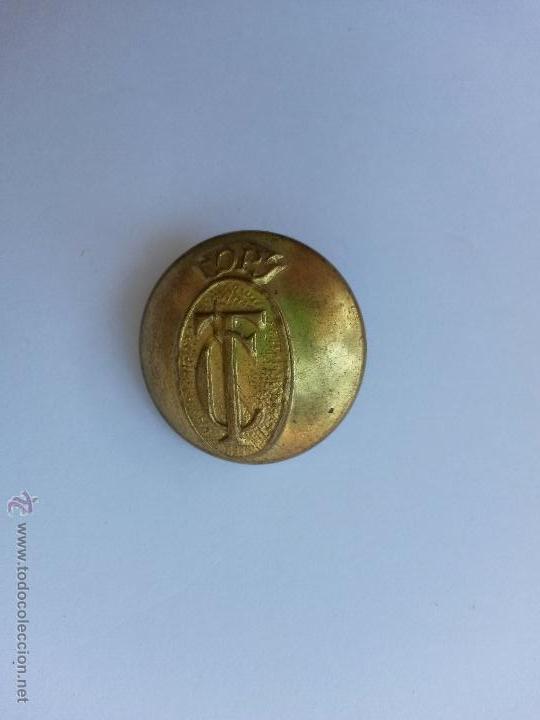 Militaria: Boton grande TC y OP de 2,5 cms. - Foto 1