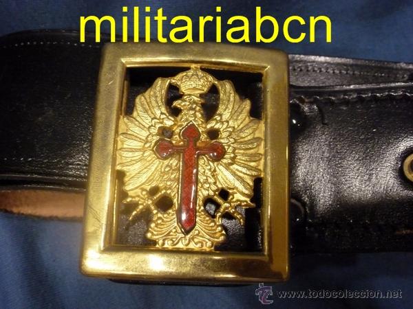 Militaria: Hebilla y cintur&oacute;n del Ej&eacute;rcito de Tierra.  Modelo 1977. - Foto 2