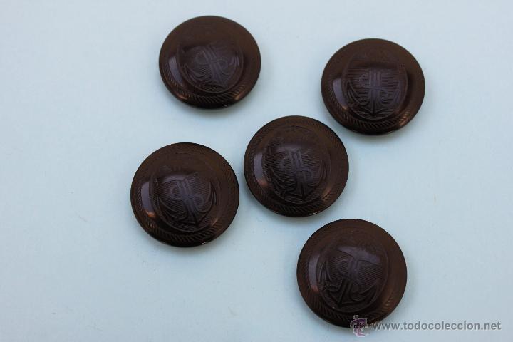 Militaria: 5 BOTONES DE MARINA ( BOTON ) - Foto 1