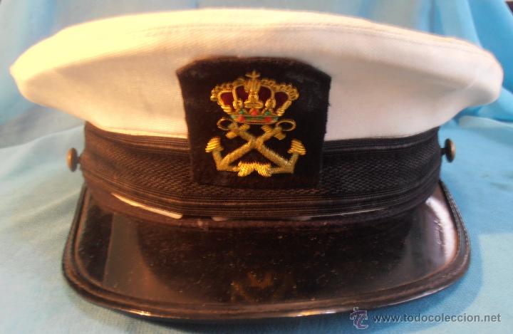 Militaria: GORRA DE PLATO DE MARINO - Foto 1