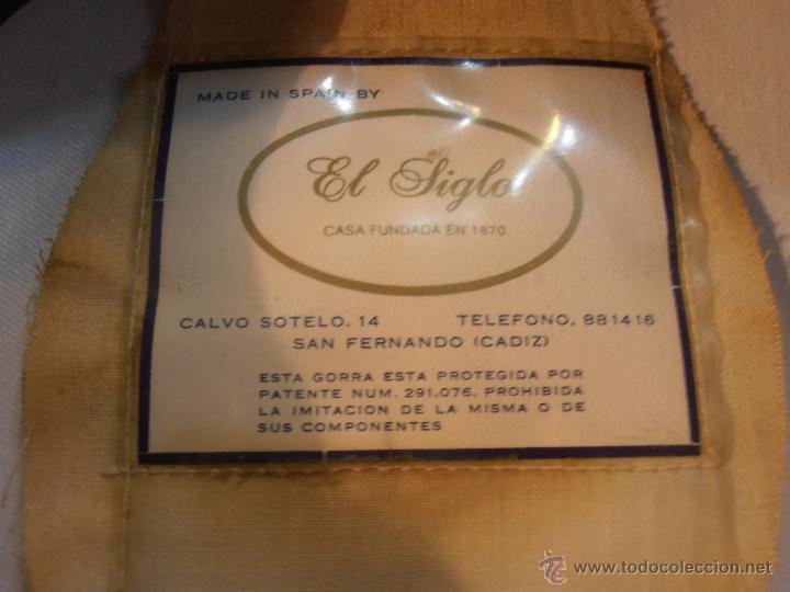 Militaria: GORRA DE PLATO DE MARINO - Foto 5