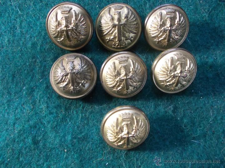 Militaria: Lote botones grandes Ej&eacute;rcito espa&ntilde;ol - Foto 1
