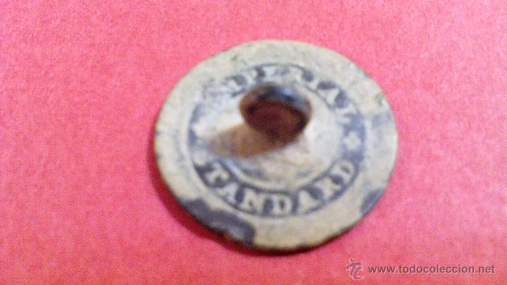 Militaria: CURIOSO BOTON CON FLORES, INGLES - Foto 2