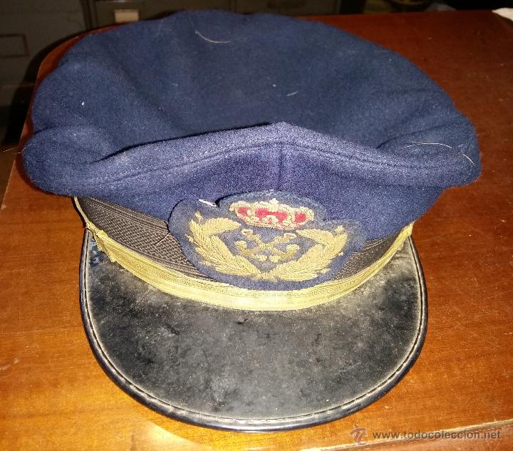 Militaria: Gorra de plato Marina - Foto 1