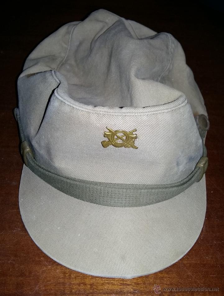 Militaria: Gorra de faena de los a&ntilde;os 60-70 - Foto 1
