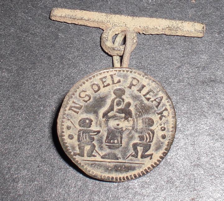 Militaria: Boton gemelo nuestra se&ntilde;ora del pilar - Foto 1