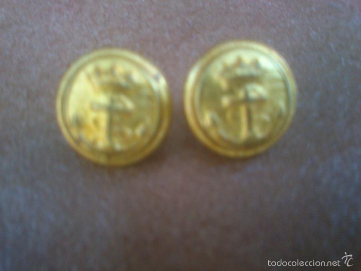 Militaria: boton ejercito espa&ntilde;ol de marina ancla con corona - Foto 1