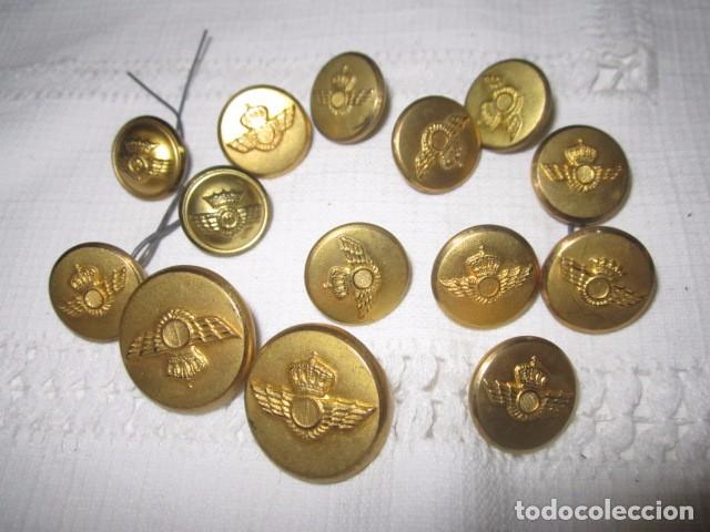 Militaria: 14 Botones del Ej&eacute;rcito del Aire. - Foto 1