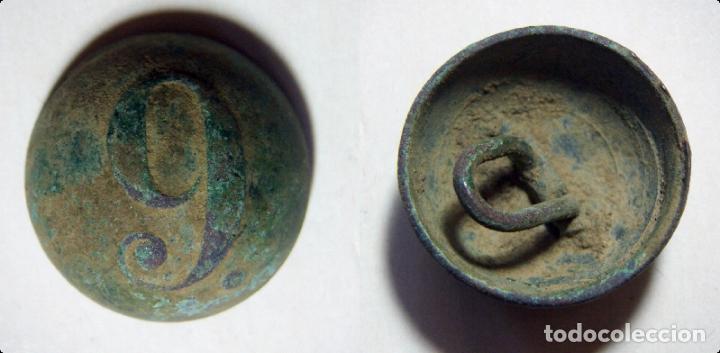 Militaria: ANTIGUO BOT&Oacute;N N&ordm; 9 - Foto 1