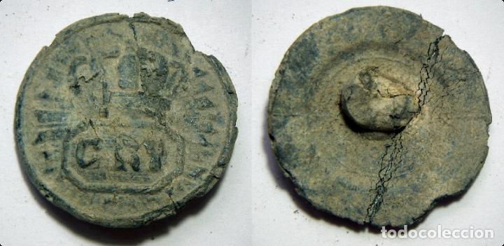 Militaria: BOTON A IDENTIFICAR en peltre - Foto 1