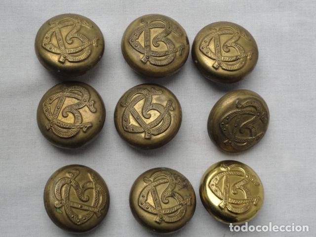 Militaria: 18 BOTONES MILITARES. - Foto 3