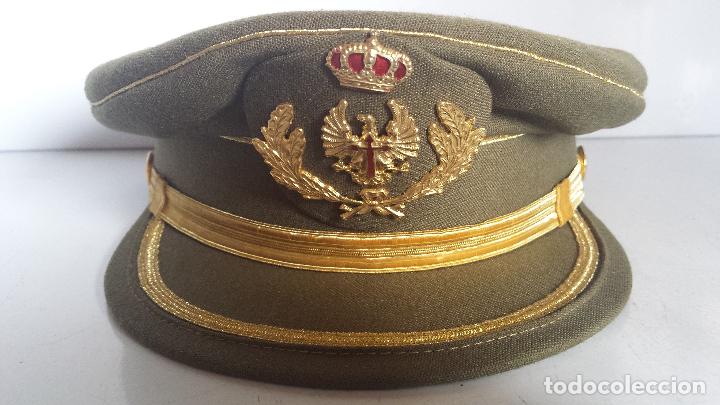 Militaria: GORRA DE PLATO DE JEFE EJ&Eacute;RCITO DE TIERRA - Foto 1
