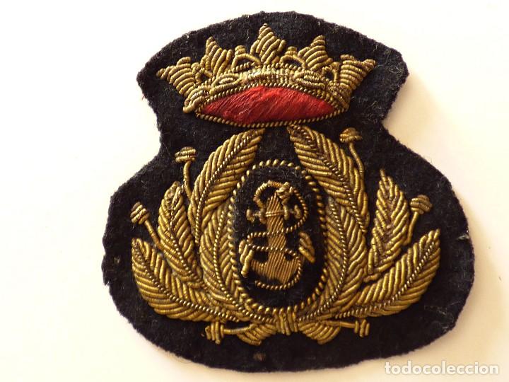 Militaria: GALLETA O ESCARAPELA DE OFICIAL DE MARINA ESPA&Ntilde;OLA, &Eacute;POCA FRANCO