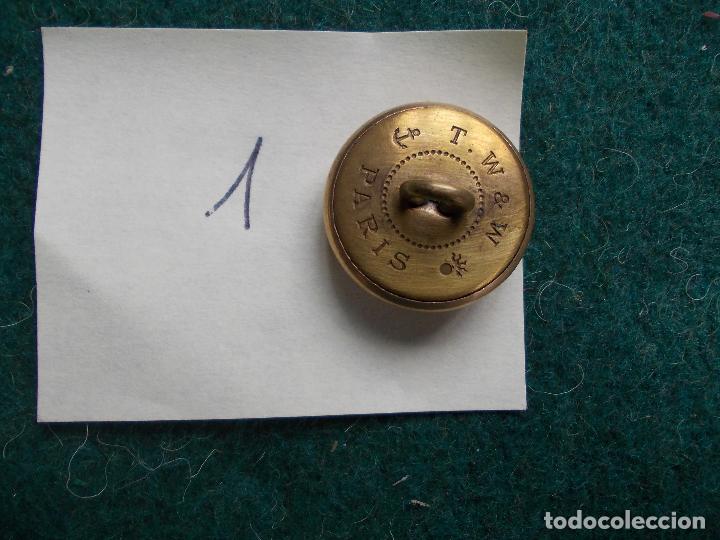 Militaria: Bot&oacute;n Vapores correos - Foto 2