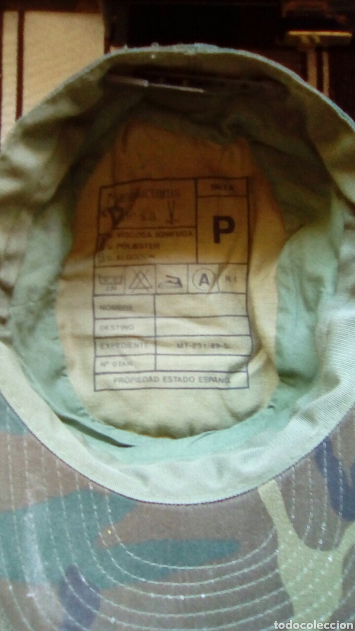 Militaria: Gorra Militar Talla ( P ) - Foto 4