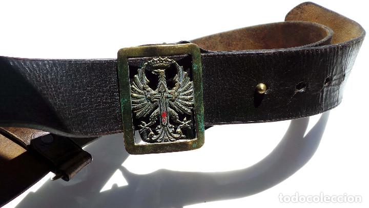 Militaria: CINTURON MILITAR &Eacute;POCA DE FRANCO - Foto 2