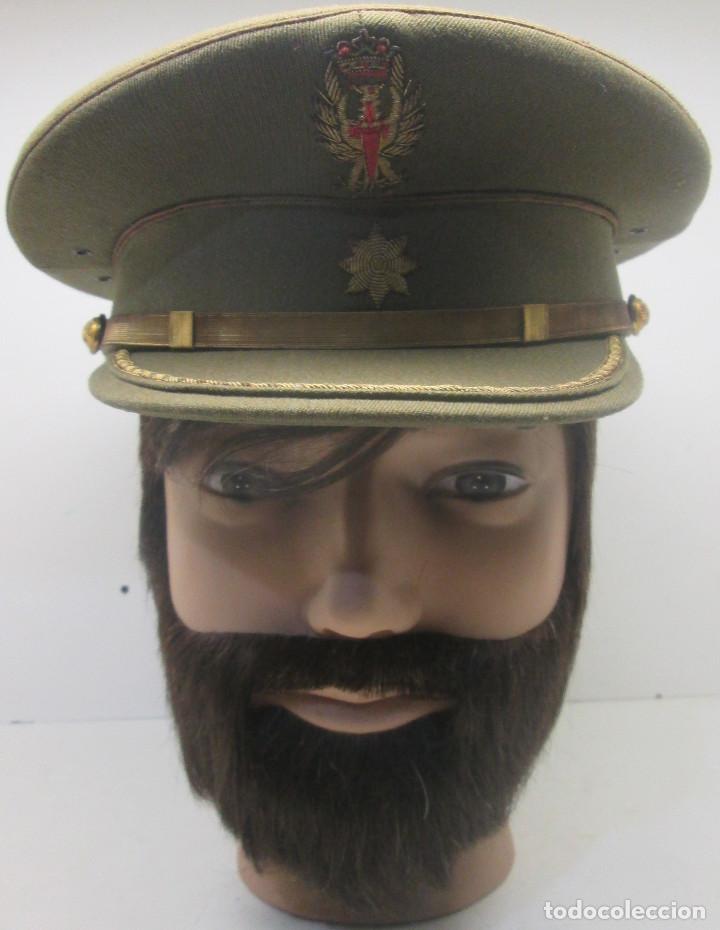 Militaria: Antigua gorra de plato Comandante, ejercito espa&ntilde;ol - Foto 1