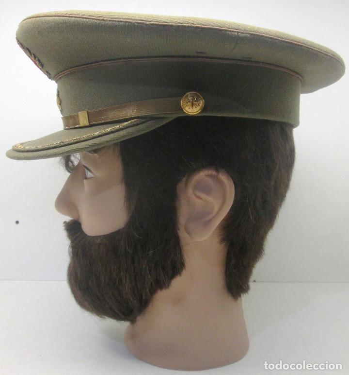 Militaria: Antigua gorra de plato Comandante, ejercito espa&ntilde;ol - Foto 4