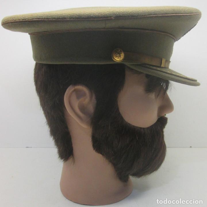 Militaria: Antigua gorra de plato Comandante, ejercito espa&ntilde;ol - Foto 5