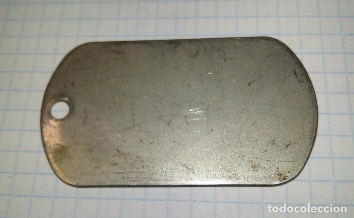 Militaria: Chapa de identificaci&oacute;n - Foto 1