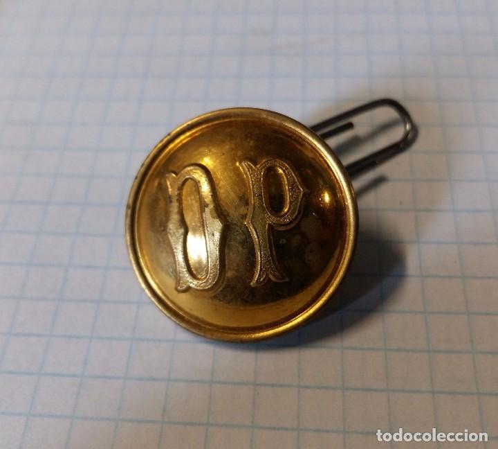 Militaria: Bot&oacute;n OP, 22 mm, dorado - Foto 1