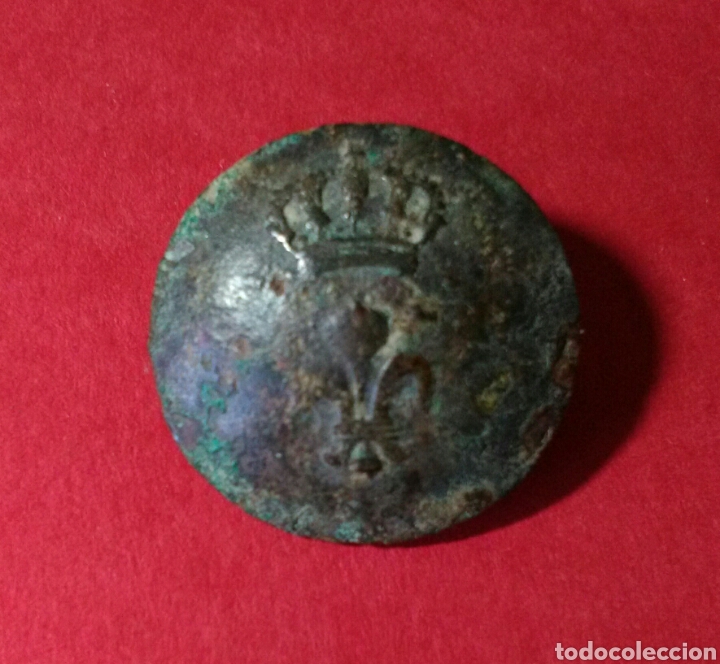Militaria: BOTON MILITAR DE LAS GUERRAS CARLISTAS. - Foto 1