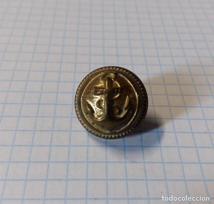 Militaria: Bot&oacute;n de Marina, de rosca, 16 mm - Foto 1