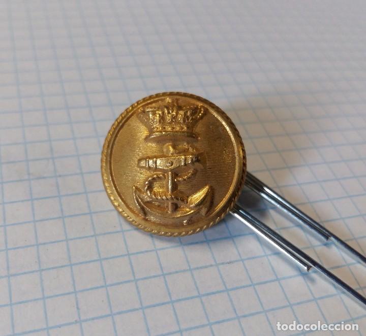 Militaria: Bot&oacute;n de Marina, ingl&eacute;s, 22 mm - Foto 1