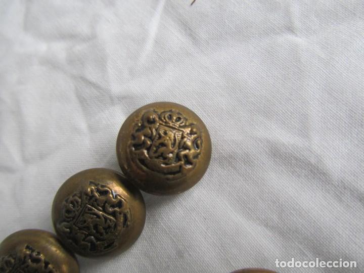 Militaria: 10 botones de lat&oacute;n con le&oacute;n - Foto 5