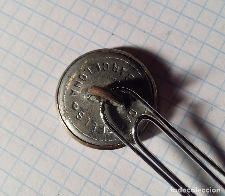 Militaria: Bot&oacute;n con letras, LEJ 22 mm - Foto 2