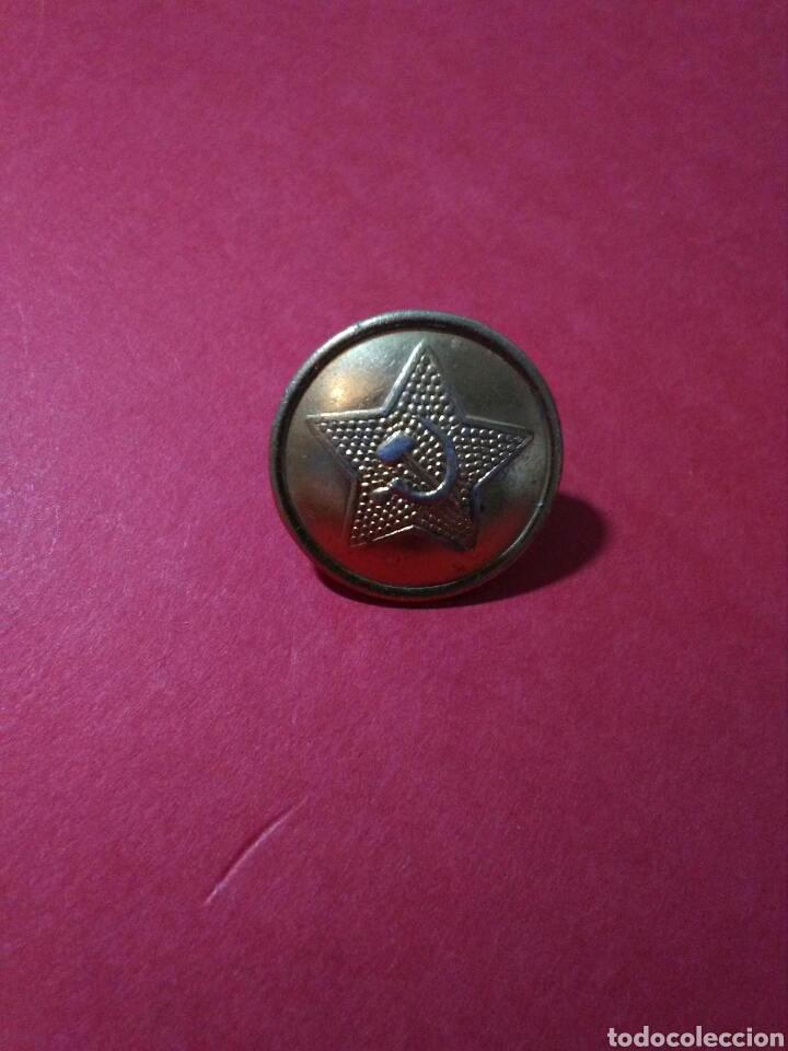 Militaria: BOTON MILITAR DEL EJ&Eacute;RCITO SOVI&Eacute;TICO. EJ&Eacute;RCITO RUSO. 2,1 CM. - Foto 1