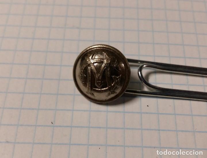 Militaria: Bot&oacute;n CM plateado, 14 mm - Foto 1