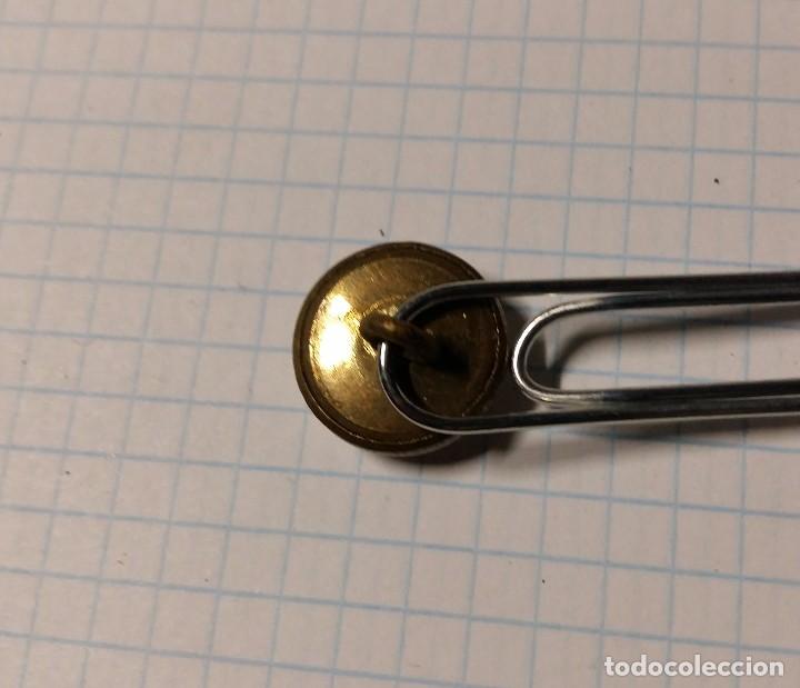Militaria: Bot&oacute;n CM plateado, 14 mm - Foto 2