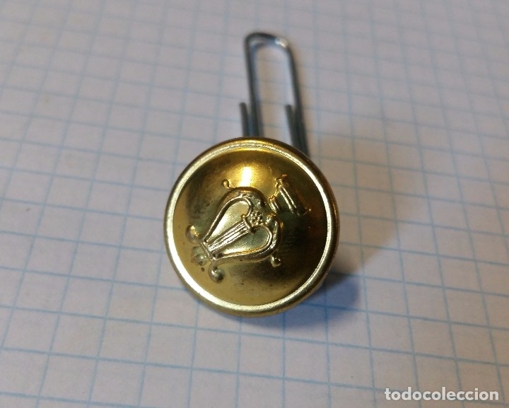 Militaria: Bot&oacute;n peque&ntilde;o de m&uacute;sico - Foto 1