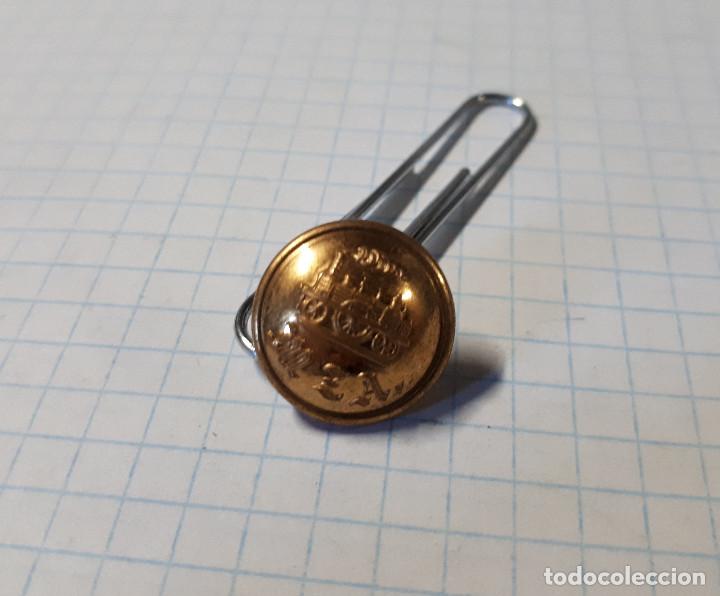 Militaria: Bot&oacute;n MZA, dorado, 14 mm - Foto 1