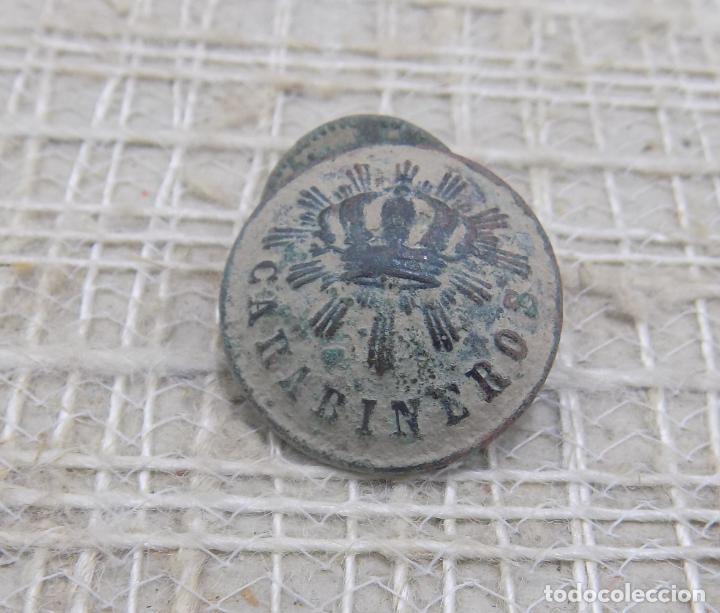 Militaria: antiguo boton militar - Foto 1