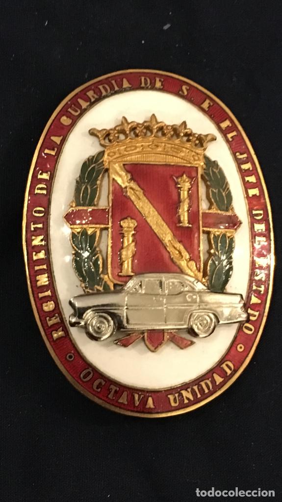 Militaria: Placa distintivo 8 Unidad Guardia de Franco
