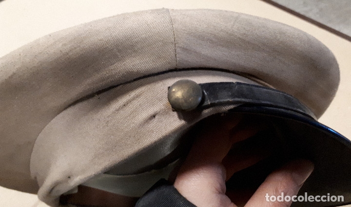 Militaria: Gorra antigua de 56 cm de per&iacute;metro interior - Foto 5