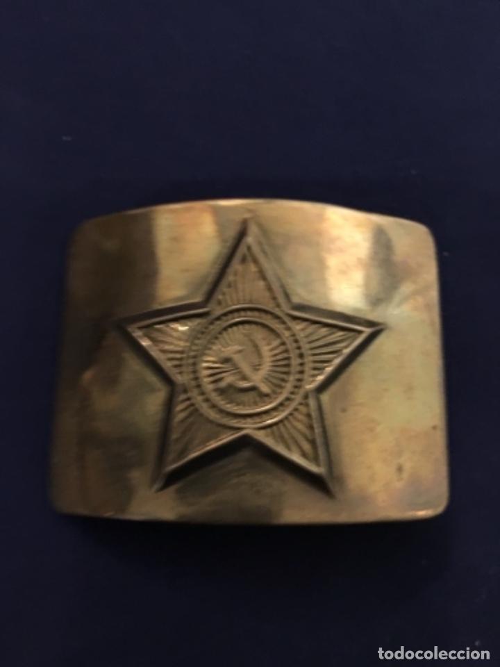Militaria: Hebilla comunista antigua URSS