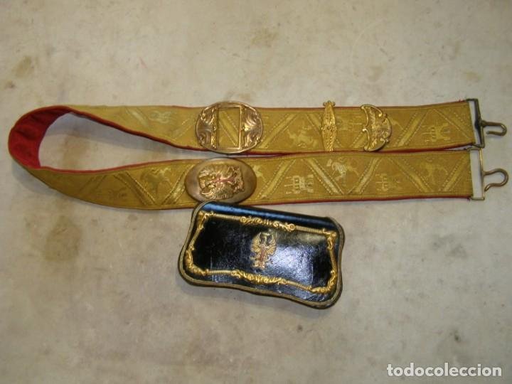 antiguo cinturon con hebilla de falange español - Comprar Cintos Militares  e fivelas no todocoleccion