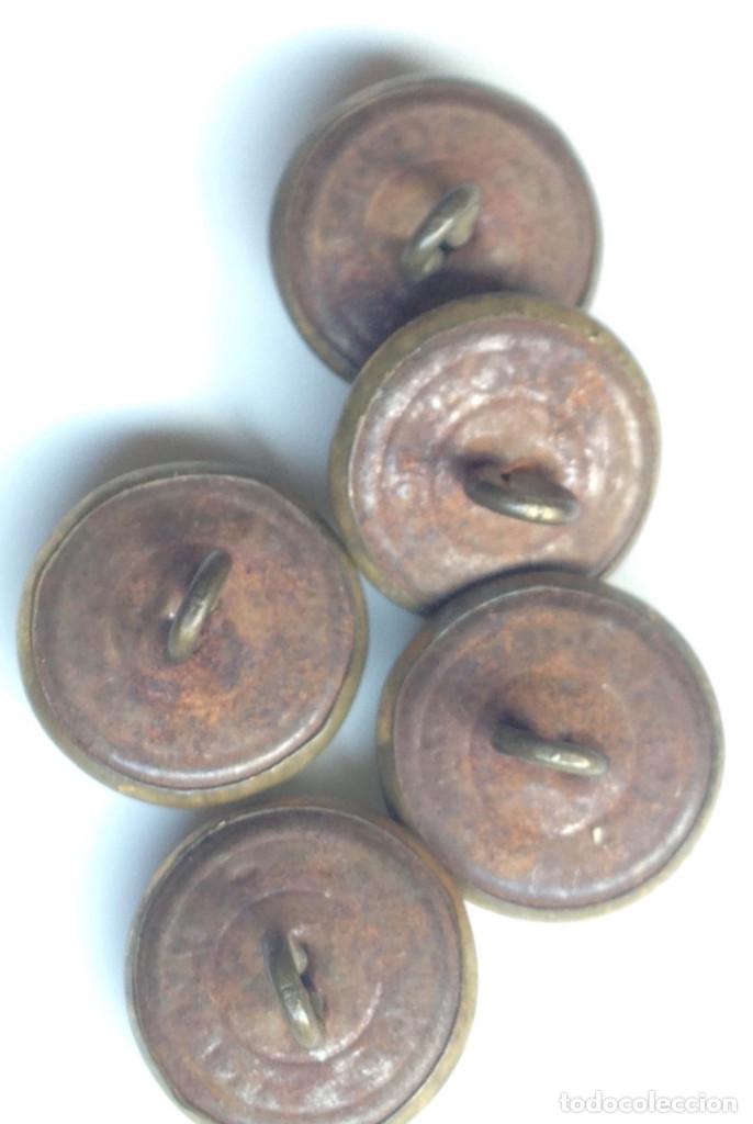 Militaria: BOTONES CORREOS. SERVICIO POSTAL. - Foto 2