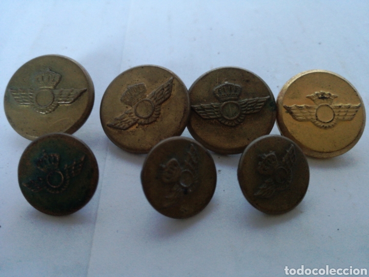 Militaria: Lote de 7 Botones del ej&eacute;rcito del aire - Foto 1