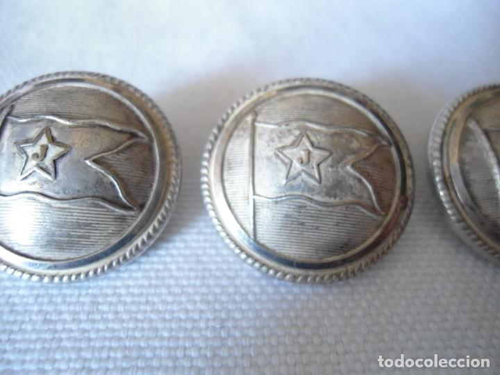 Militaria: TRES BOTONES DE LINEA MARITIMA - Foto 2