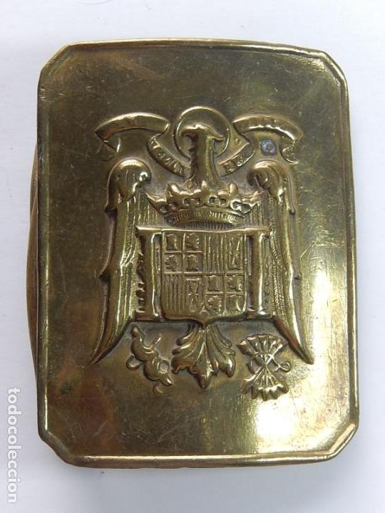 Militaria: Hebilla. Regimiento Guardia de S.E. el Jefe del Estado y General&iacute;simo de los Ej&eacute;rcitos. - Foto 1