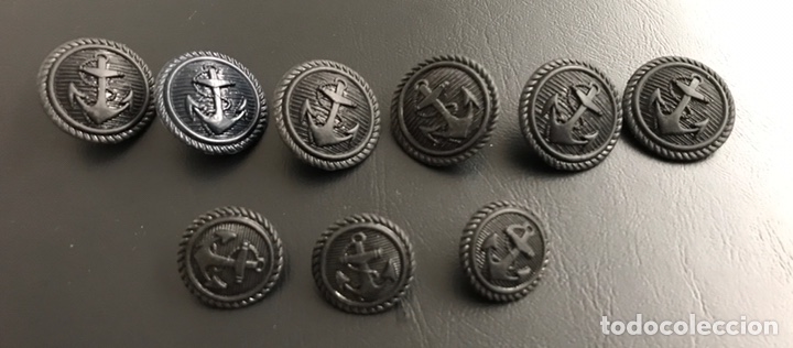 Militaria: LOTE DE BOTONES DE MARINA - Foto 2